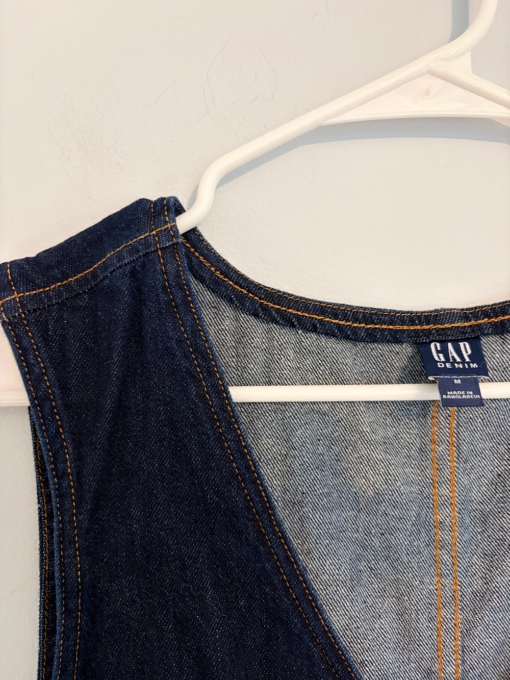 GAP Dark Denim V-Neck Dress - Picture 2 of 9